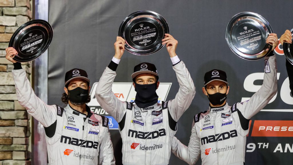 mazda team podium - sebring 2021