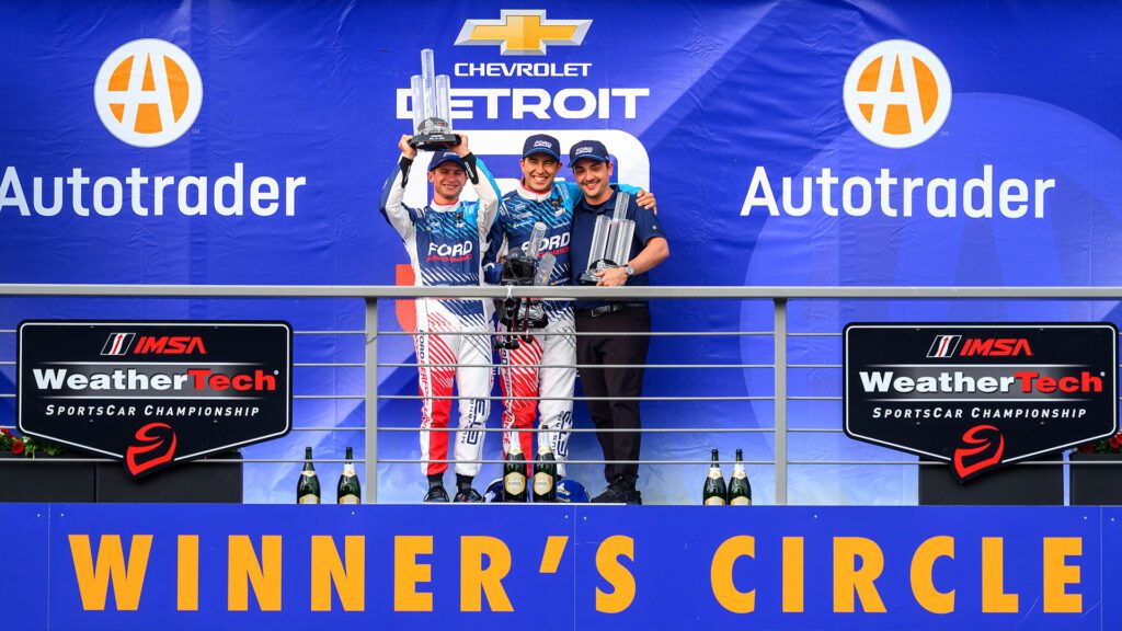 Detroit win 2025 podium